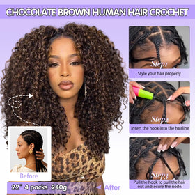 CanaryFly crochet hair extensions with pre-separated strands