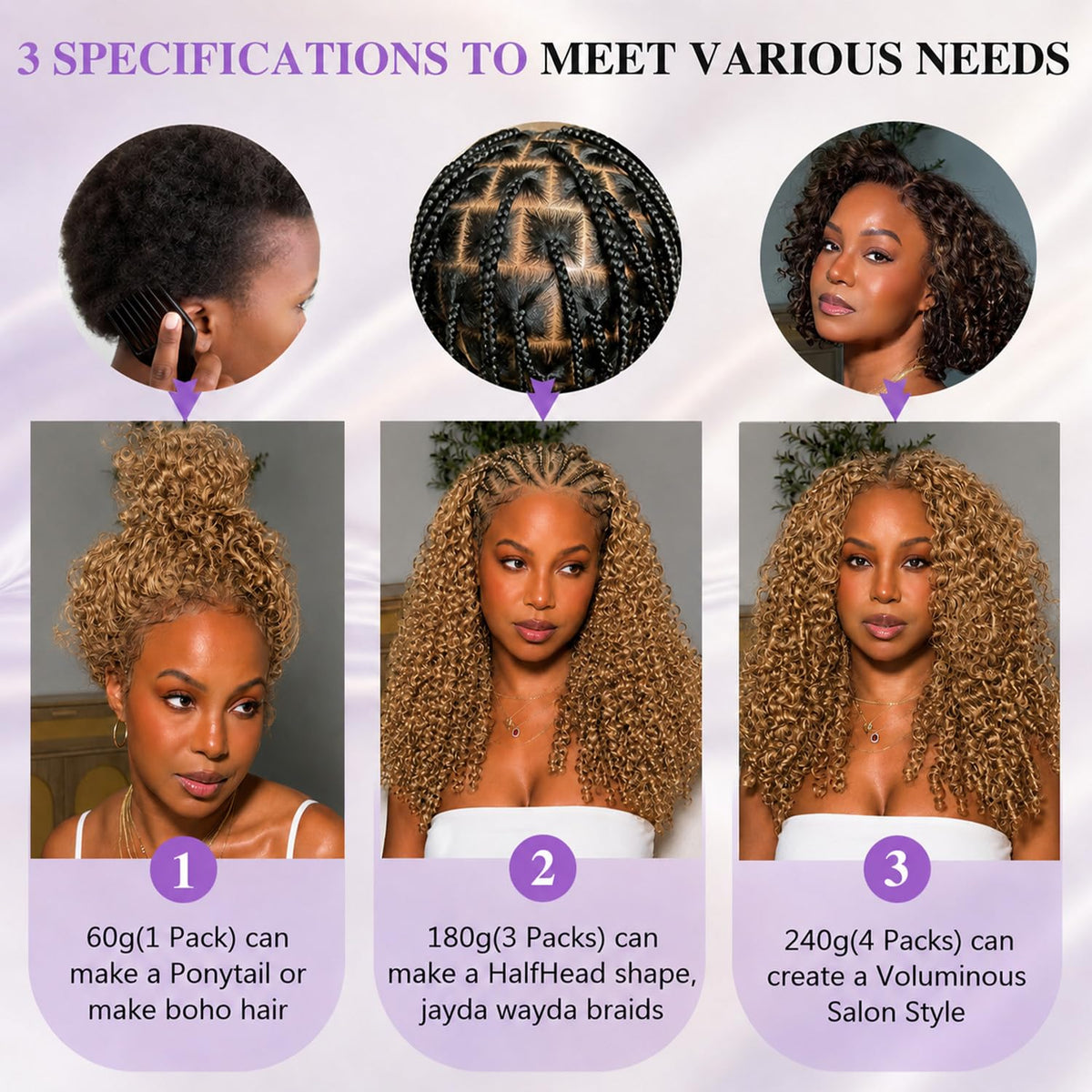 CanaryFly crochet hair package with crochet needle included