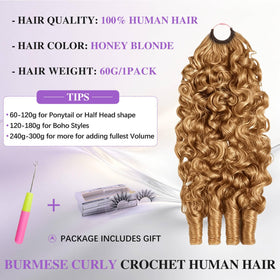 CanaryFly crochet hair showing soft curls and texture