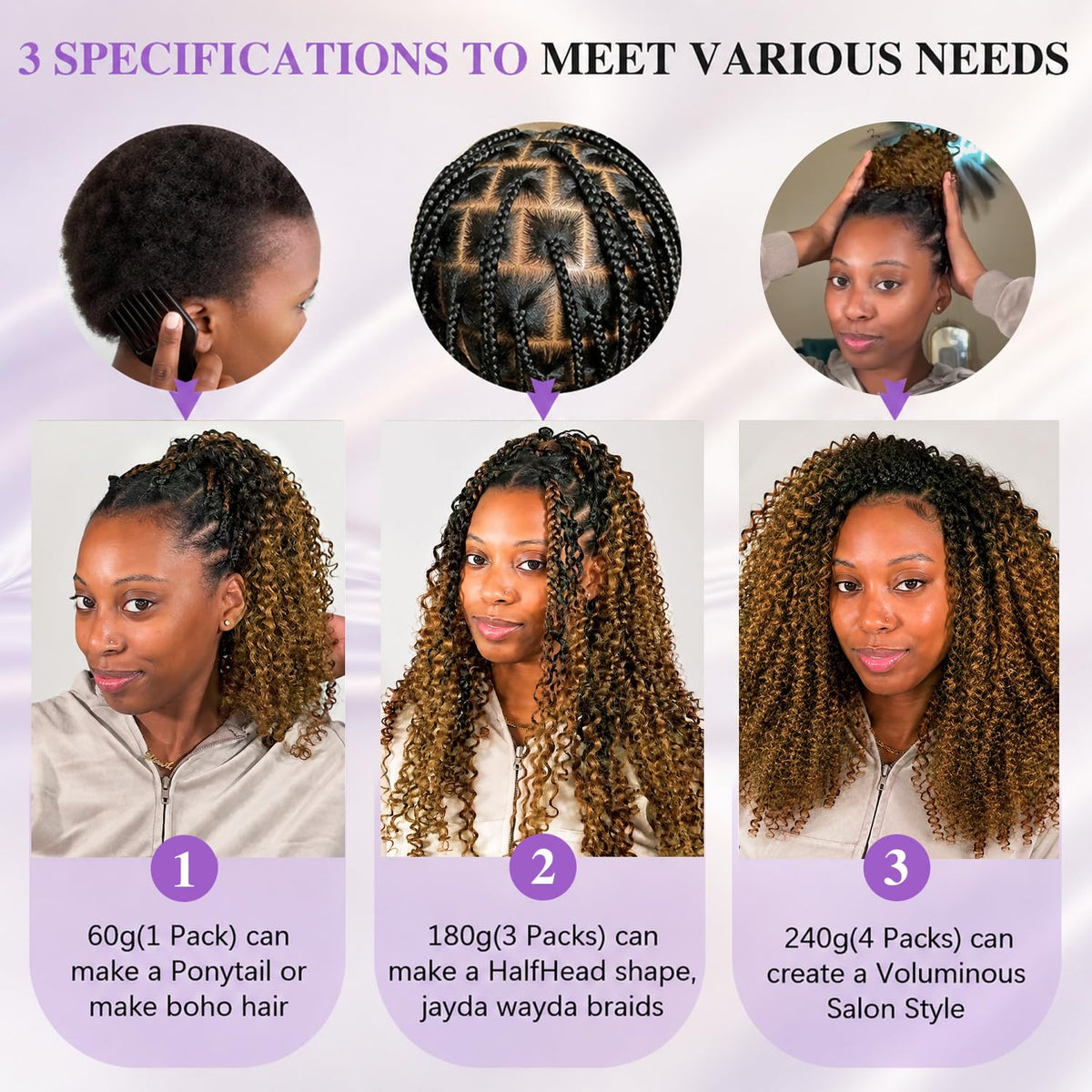 CanaryFly crochet hair texture close-up