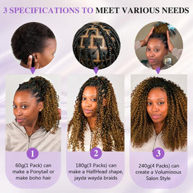 CanaryFly crochet hair texture close-up