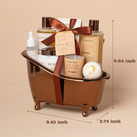 Candle included in the Saint Roy Bath Gift Set