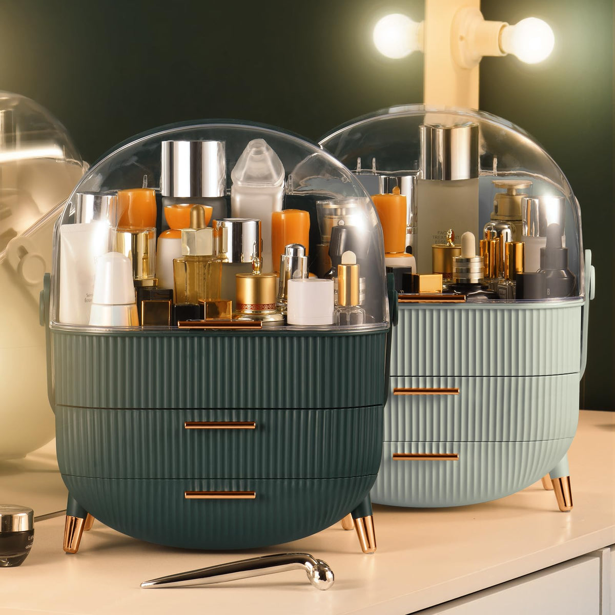CANITORON Makeup Organizer dimensions and features close-up