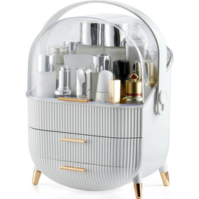 CANITORON Makeup Organizer front view with transparent cover