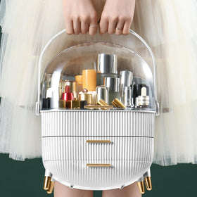 CANITORON Makeup Organizer on bathroom countertop