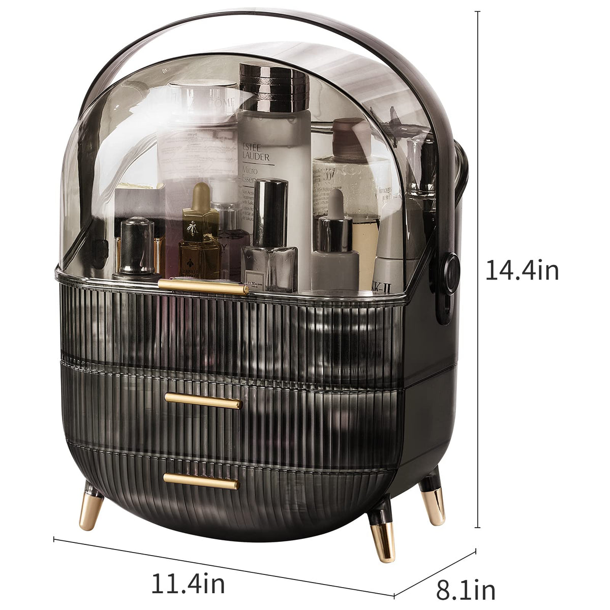 CANITORON Makeup Organizer on bathroom countertop