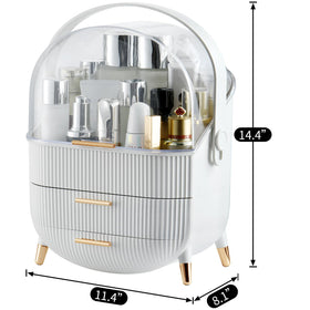 CANITORON Makeup Organizer showing two drawers