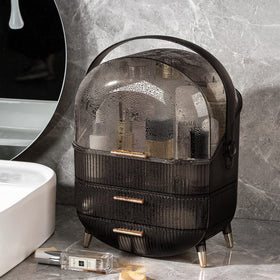 CANITORON Makeup Organizer with skincare bottles inside