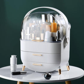 CANITORON Makeup Organizer with skincare bottles inside
