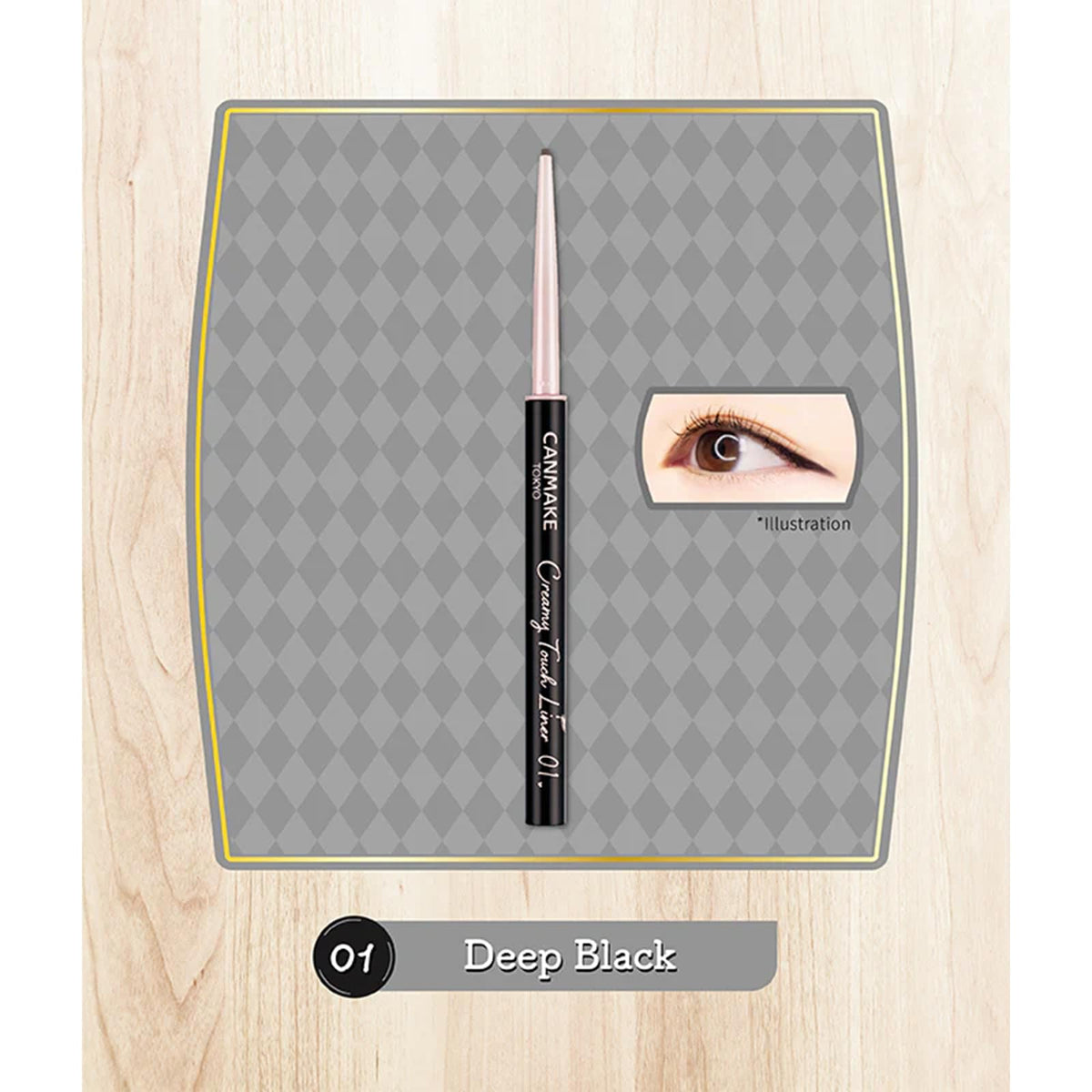 CANMAKE Creamy Touch Liner 1.5mm Deep Black packaging