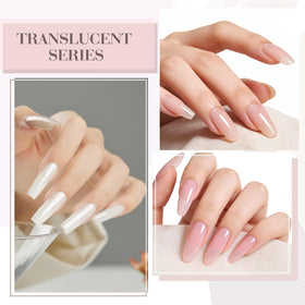 CANNI 9ML Jelly Gel Nail Polish close-up of nude pink shades