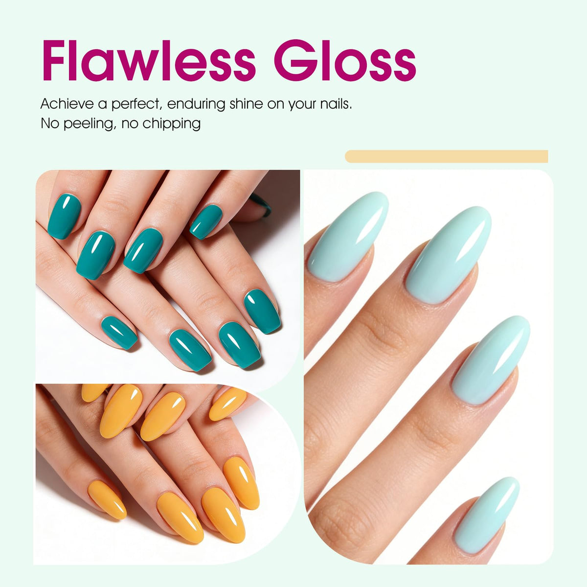 CANNI blue gel polish bottle on white background