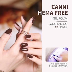 CANNI Brown Gel Nail Polish Set packaging