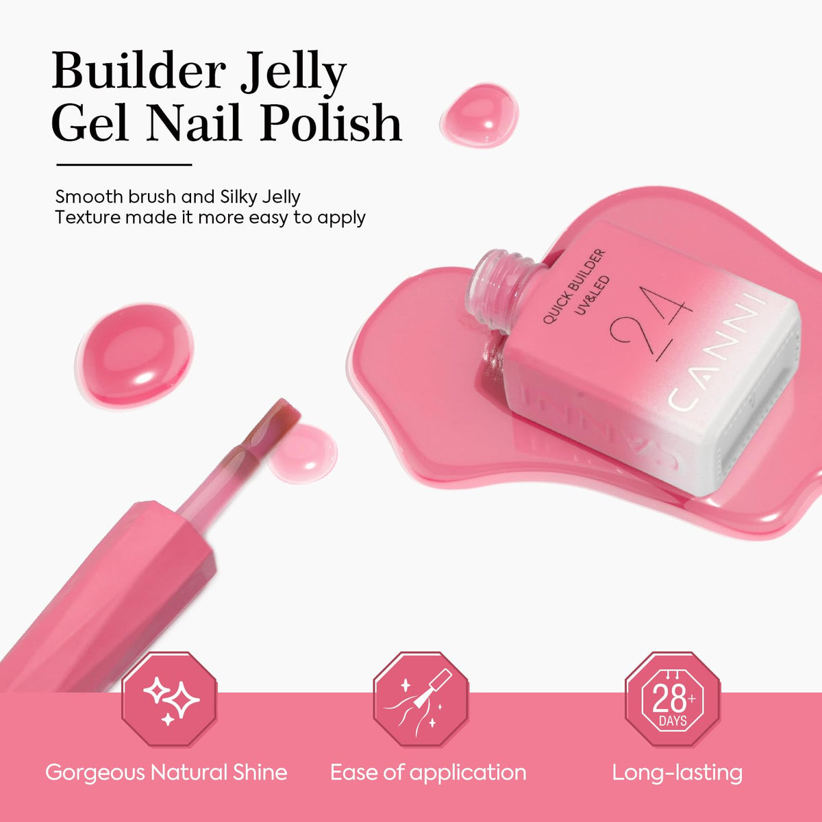 CANNI builder gel showing smooth texture