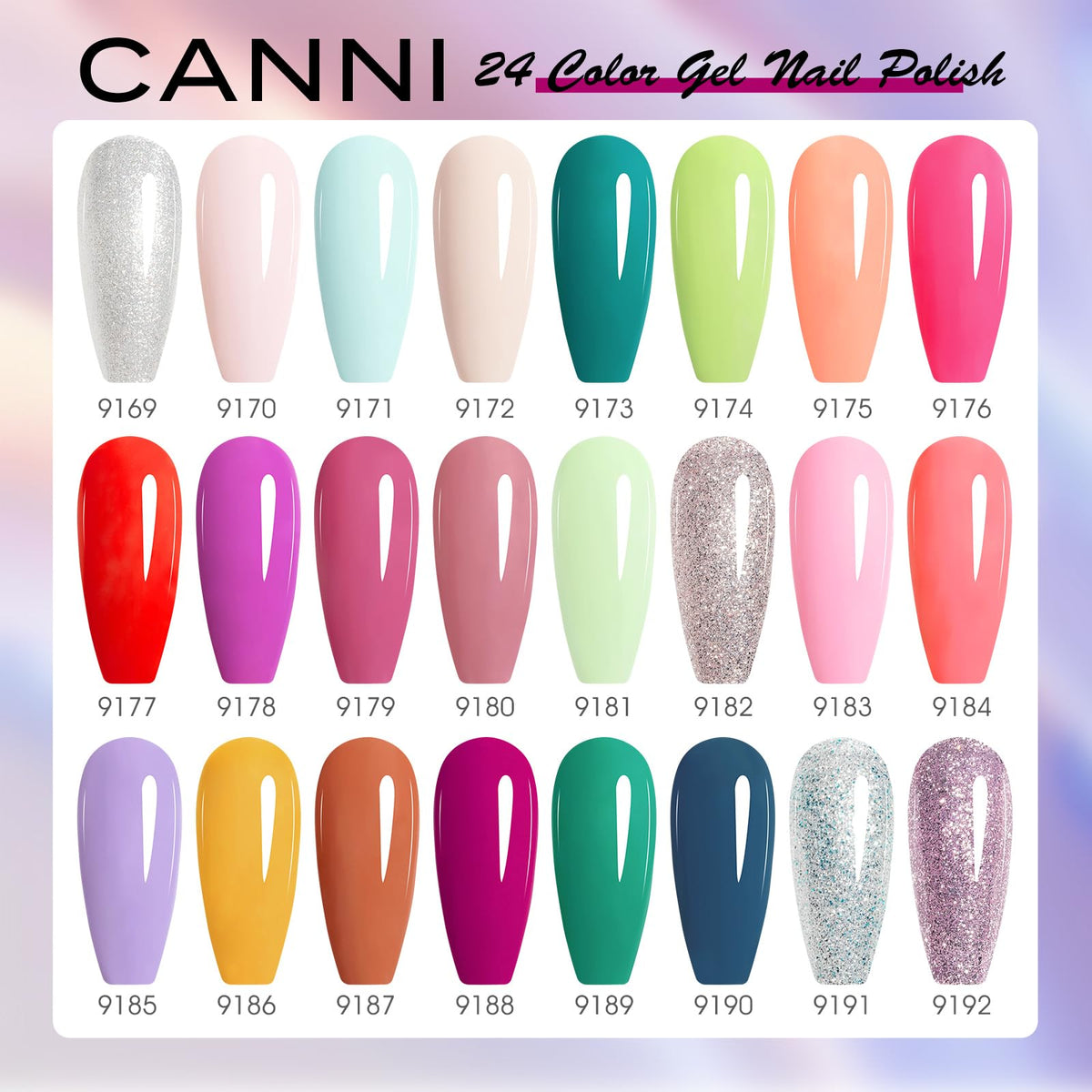 CANNI CC8 nail polish set displayed in attractive packaging