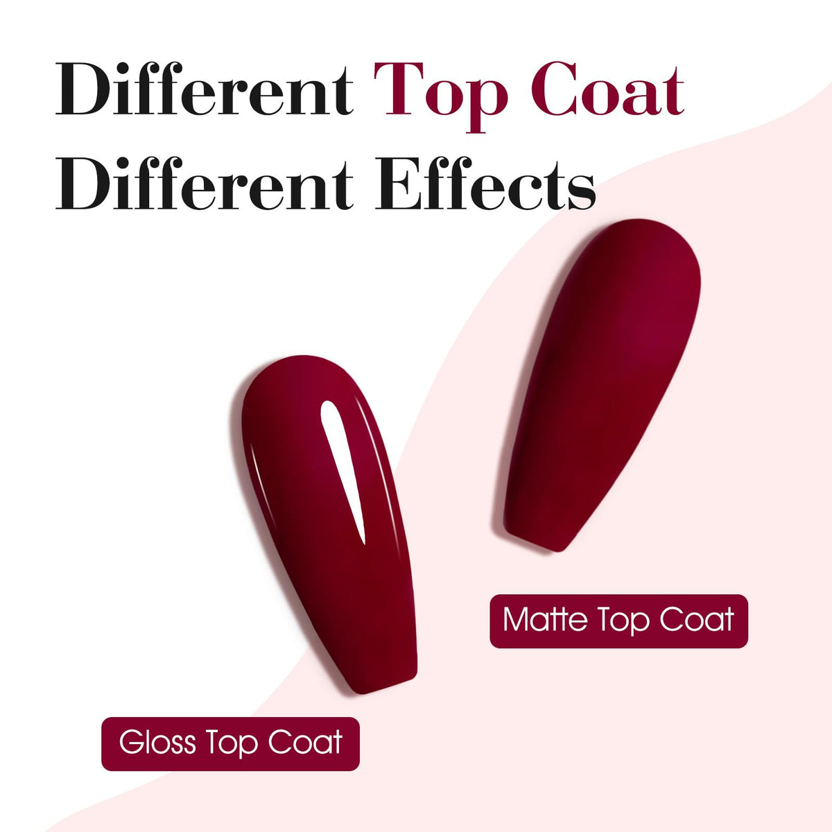 CANNI Dark Red Gel Nail Polish Set packaging