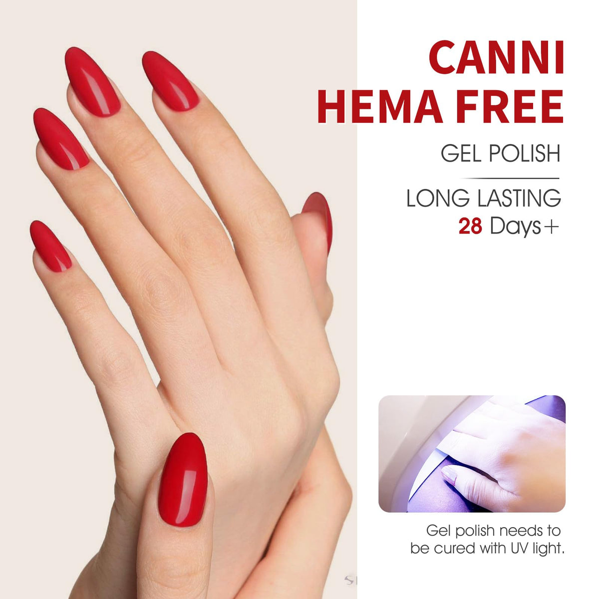 CANNI Deep Emerald Green Gel Nail Polish bottle