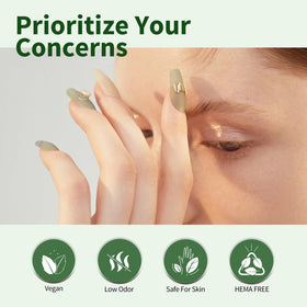 CANNI Emerald Green Gel Nail Polish application on nails