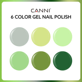 CANNI Emerald Green Gel Nail Polish bottle showcasing vibrant colour