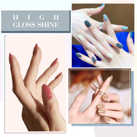 CANNI Fall Gel Nail Polish Set with vibrant colours displayed