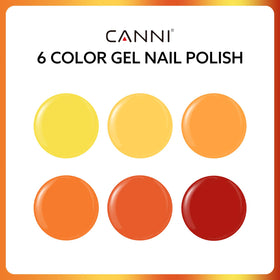 CANNI Gel Nail Polish 9ml bottle close-up with yellow colour