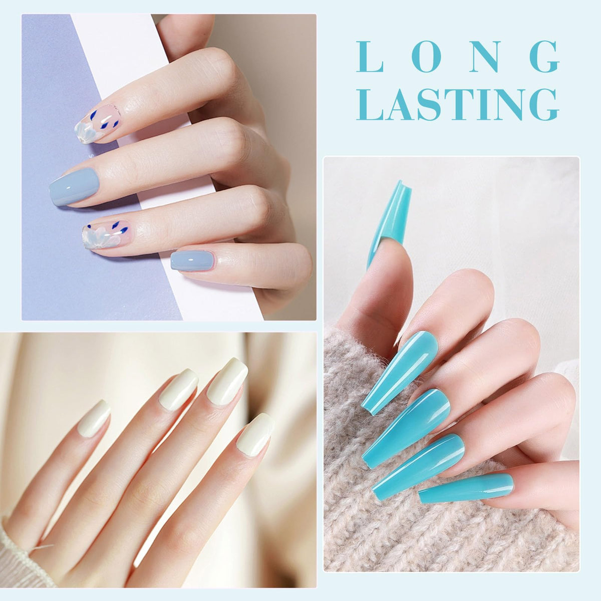 CANNI Gel Nail Polish 9ML bottle in pastel blue