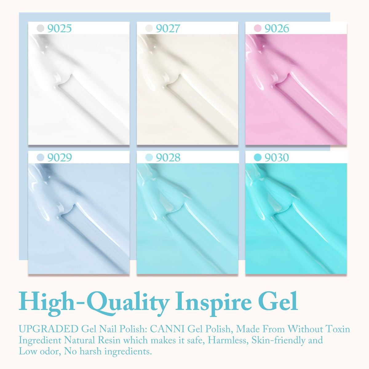CANNI Gel Nail Polish 9ML bottle in pastel yellow