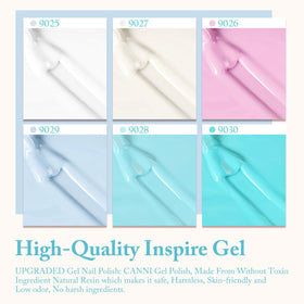CANNI Gel Nail Polish 9ML bottle in pastel yellow