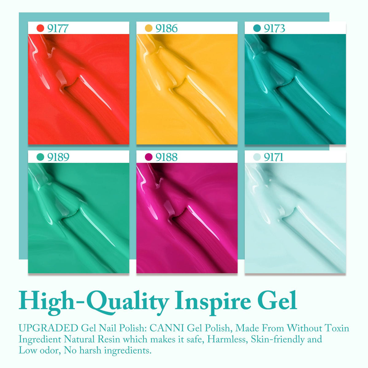 CANNI Gel Nail Polish application close-up