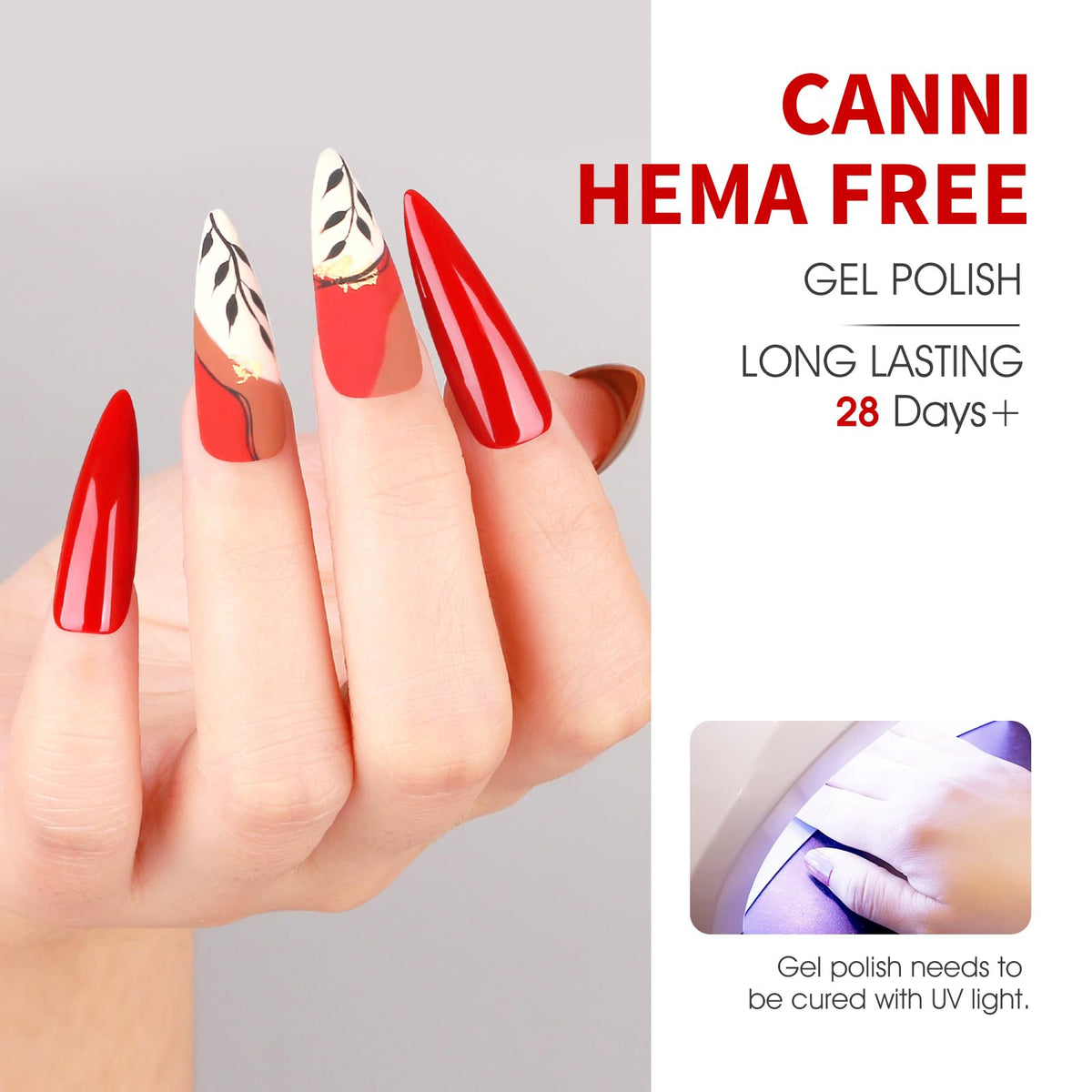CANNI Gel Nail Polish application close-up