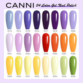 CANNI gel nail polish application on nails