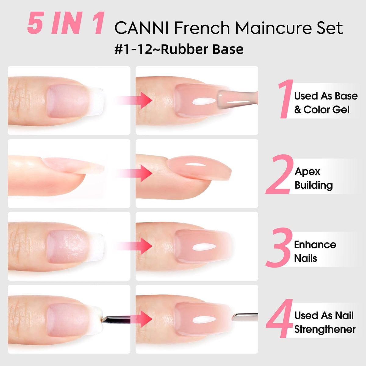 CANNI Gel Nail Polish application on nails