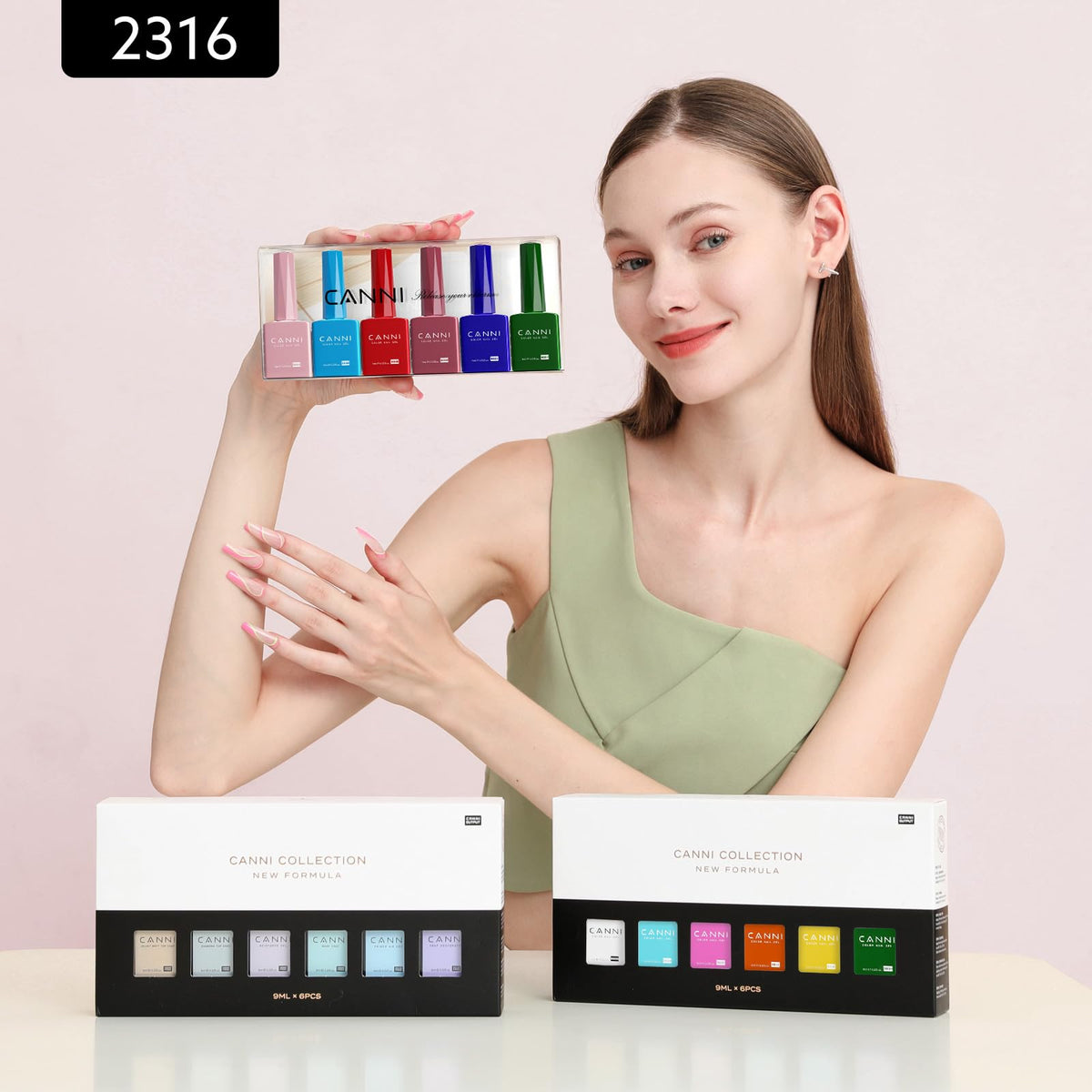 CANNI Gel Nail Polish application on nails
