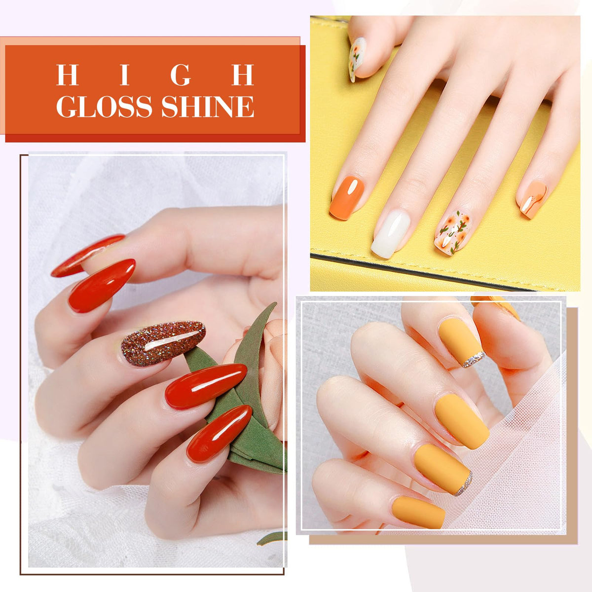CANNI Gel Nail Polish application on nails with glossy finish