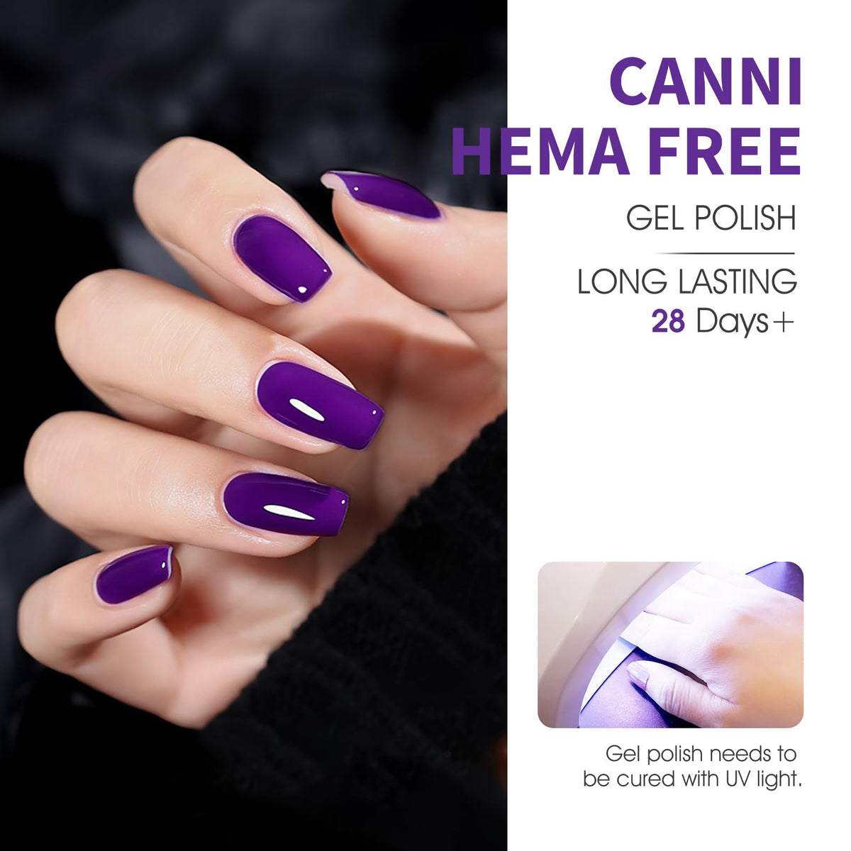 CANNI Gel Nail Polish applying on nails