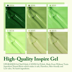CANNI Gel Nail Polish bottles arranged in a row
