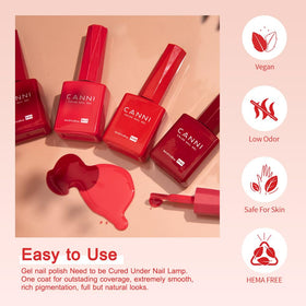 CANNI gel nail polish bottles showing 3D crystal labels