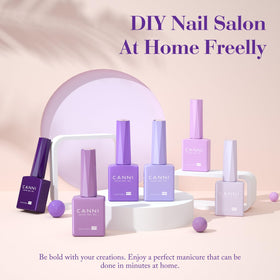 CANNI Gel Nail Polish bottles with 3D crystal labels
