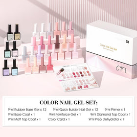 CANNI Gel Nail Polish bottles with 3D crystal labels
