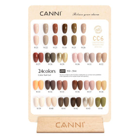 CANNI gel nail polish bottles with colour-coded design