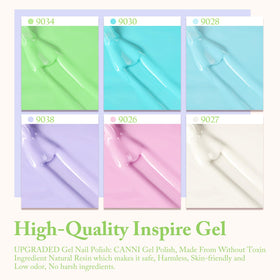 CANNI Gel Nail Polish close-up of colours