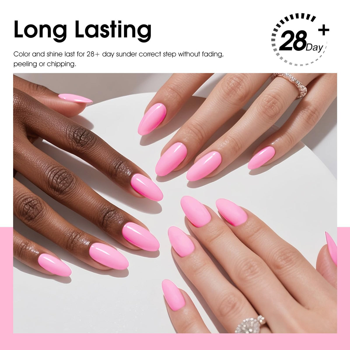 CANNI Gel Nail Polish in glittery pink shade