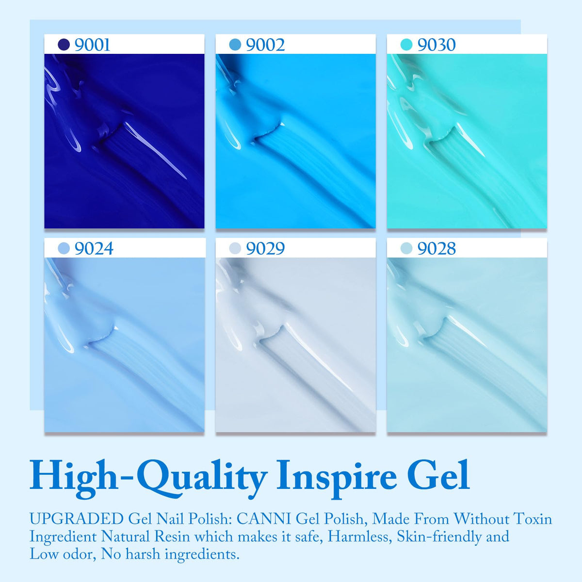CANNI Gel Nail Polish Set displayed on a table