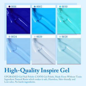 CANNI Gel Nail Polish Set displayed on a table