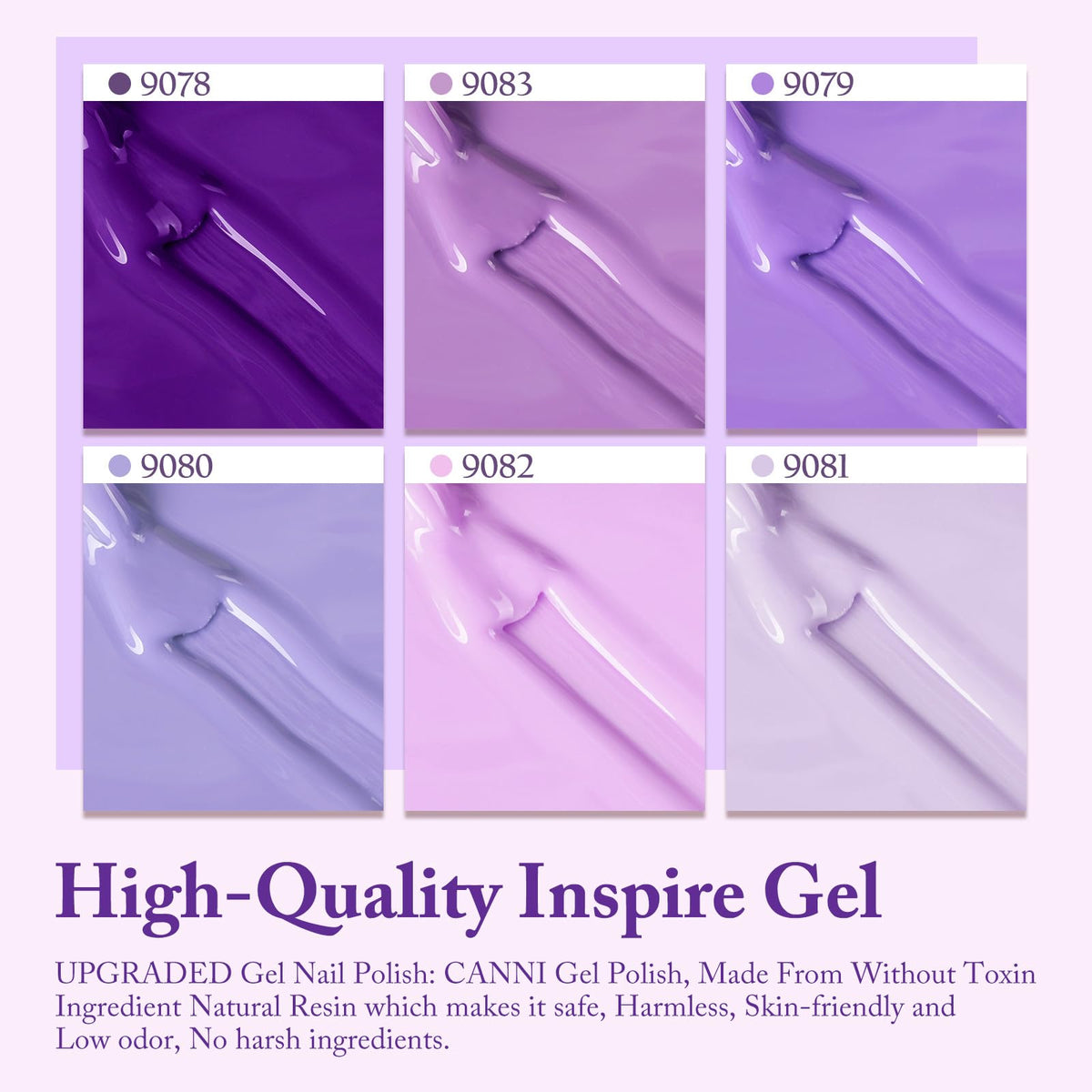 CANNI Gel Nail Polish Set displayed with nail art tools