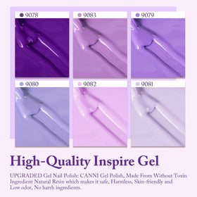 CANNI Gel Nail Polish Set displayed with nail art tools