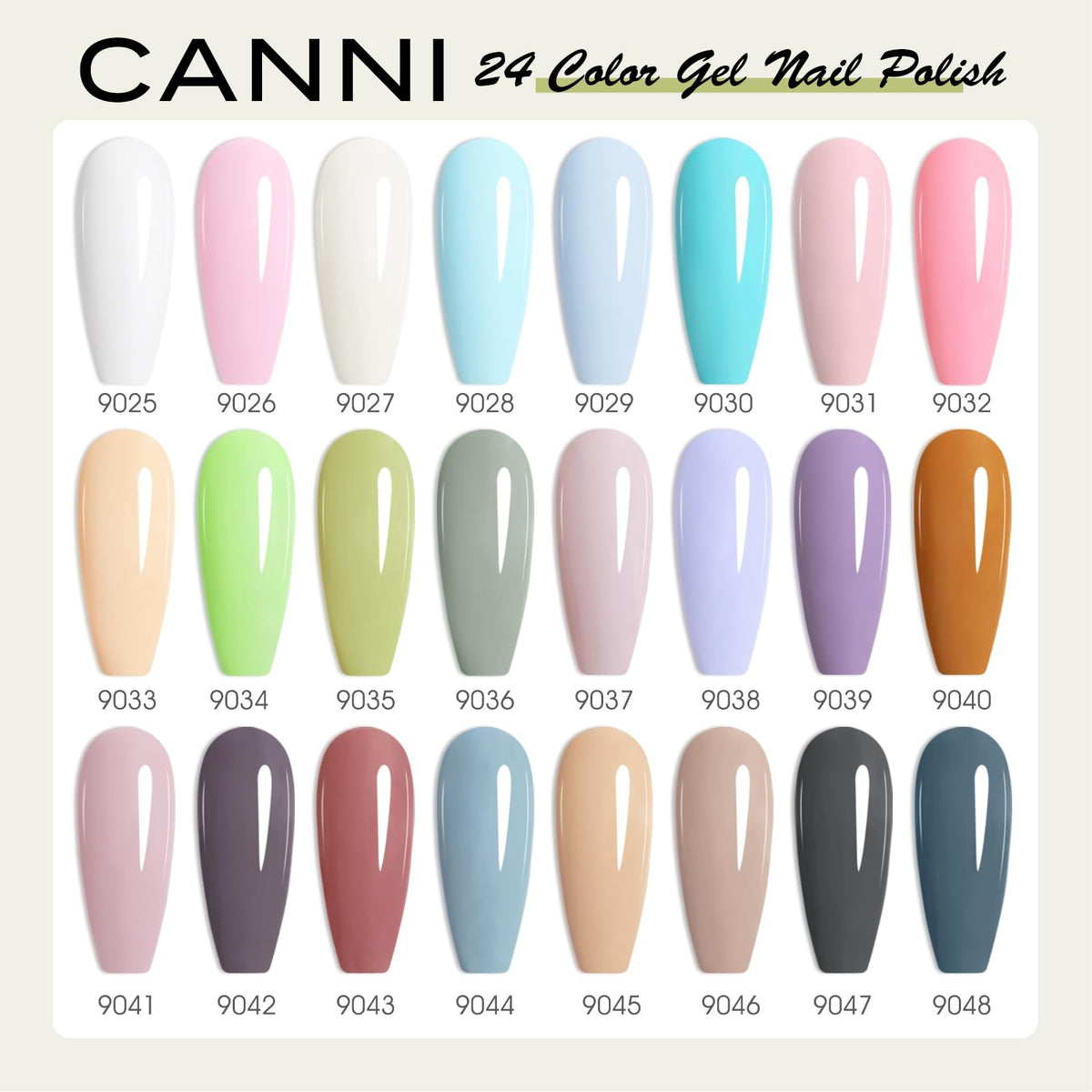 CANNI Gel Nail Polish Set packaging with 30 bottles