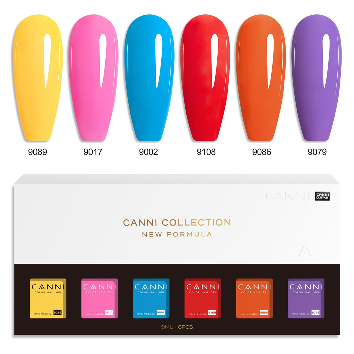 CANNI Gel Nail Polish Set with packaging dimensions