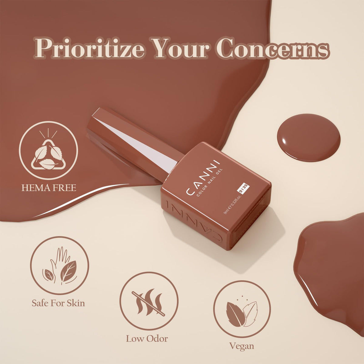 CANNI Gel Nail Polish Set with UV lamp