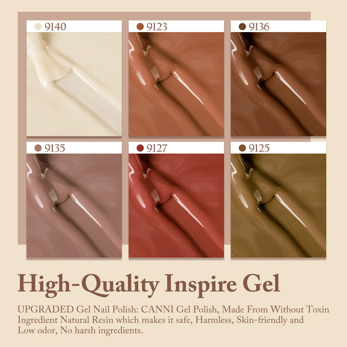 CANNI Gel Nail Polish set with UV lamp